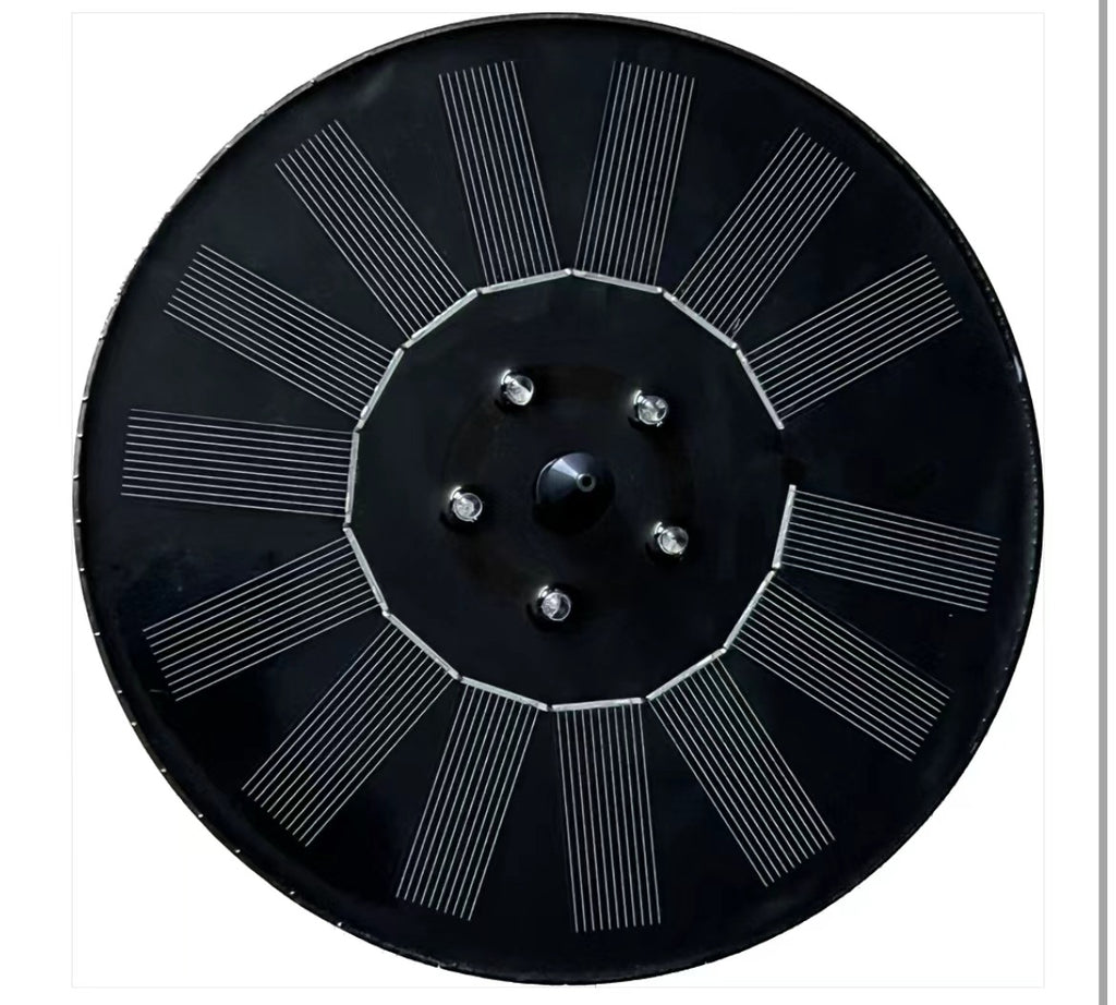 Outdoor Solar Fish Pond Oxygenating Fountain Decor