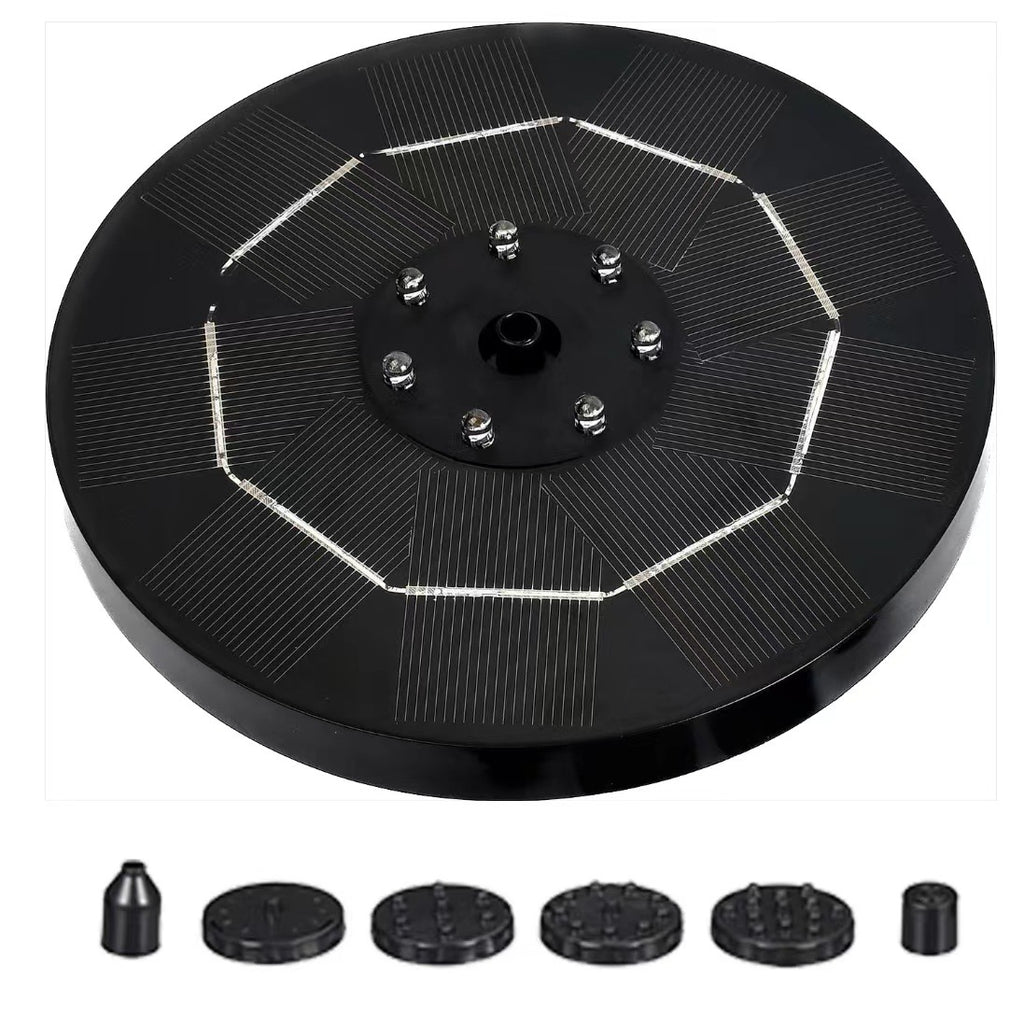 Outdoor Solar Fish Pond Oxygenating Fountain Decor