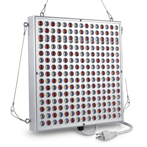 LED grow lamp on white background