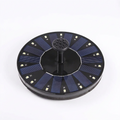 Solar floating pond fountain with solar panel and LED lights